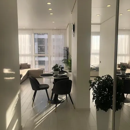 Apartament New Flat Mayk Minsk 65 Smart Tv Panoramic View Of The River Mińsk